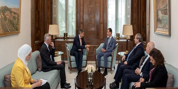 رئیس جمهور سوریه در دیدار با رئیس کمیته بین المللی صلیب سرخ تاکید کرد که اولویت در کار بشردوستانه باید بر زمینه‌هایی متمرکز شود که بهبود زندگی مردم سوریه کمک کند.