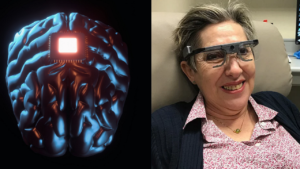 محققان در حال ساخت یک جفت عینک با تکنولوژی بالا با دوربین داخلی هستند که تصاویر را به صورت بی سیم به مغز منتقل می کند.