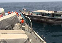 نجات لنج عمانی به کمک نیروی دریایی ارتش