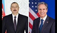گفتگوی تلفنی وزیر امور خارجه آمریکا و رئیس جمهور آذربایجان