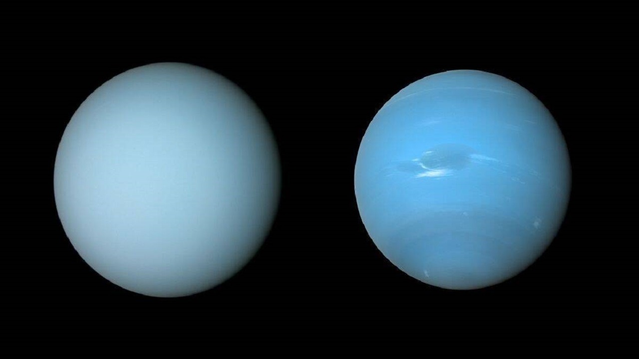 شباهت‌های بسیار زیادی میان نپتون و اورانوس وجود دارد در حالی که رنگ این دو سیاره متفاوت است به تازگی محققان توانستند به علت این اختلاف پی ببرند.