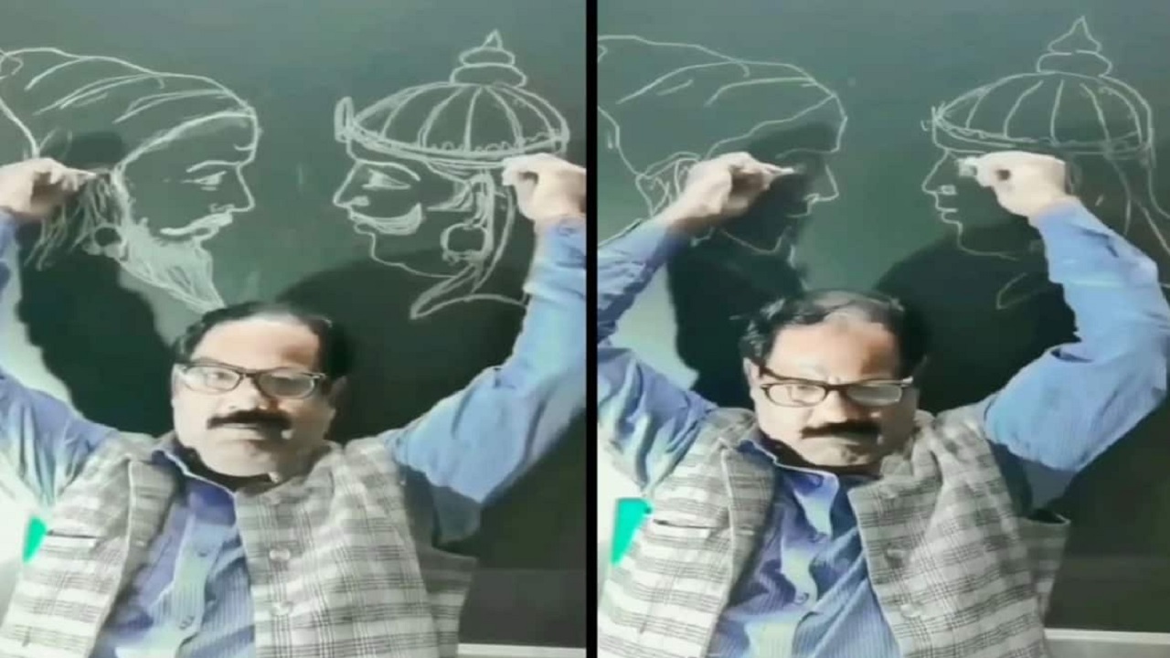 مرد هندوستانی که استعداد عجیبی در نقاشی کردن در پشت سرش دارد به سوژه رسانه ها تبدیل شده است.