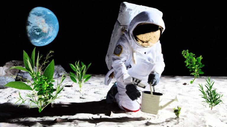 ممکن است روزی فضانوردان بتوانند با محصولاتی کشاورزی که در فضا رشد داده اند وعده‌های غذایی درست کنند.