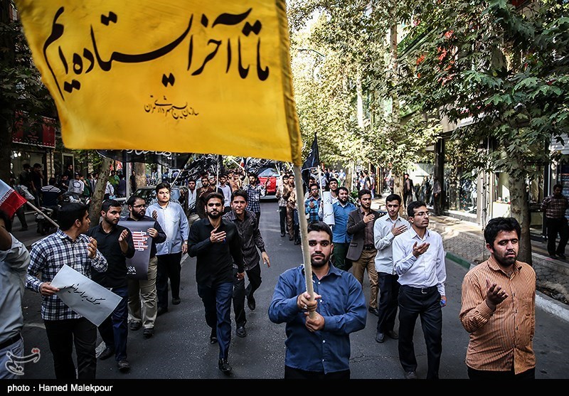 برپایی دسته عزاداری دانشجویان به یاد سید مقاومت